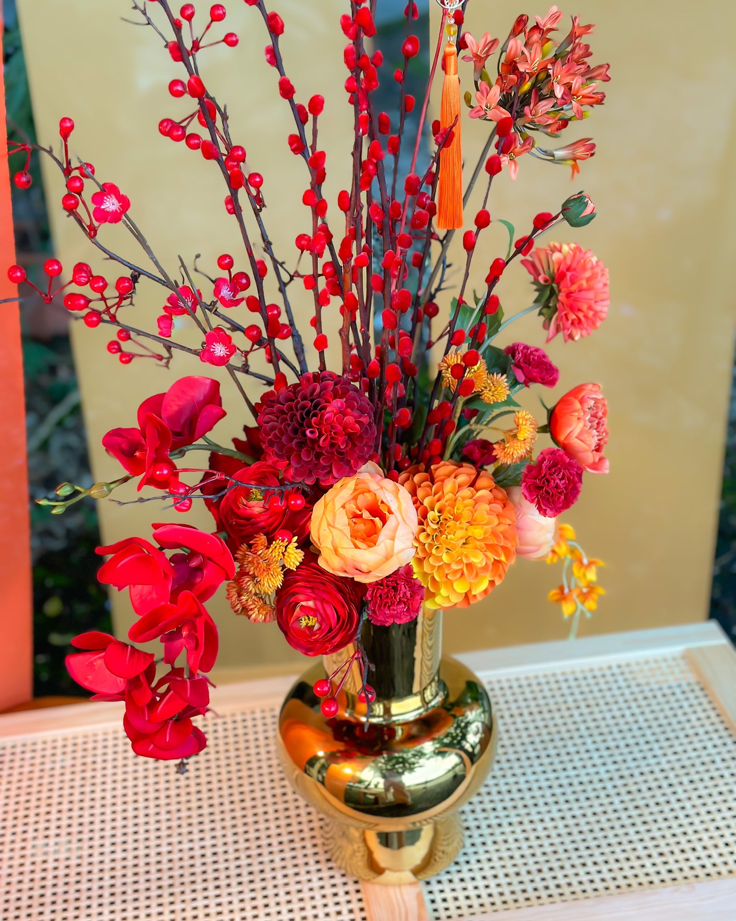 (Ready stock ) 金玉满堂 Golden Prosperity Willow