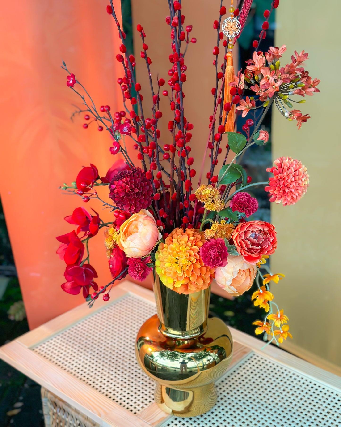 (Ready stock ) 金玉满堂 Golden Prosperity Willow