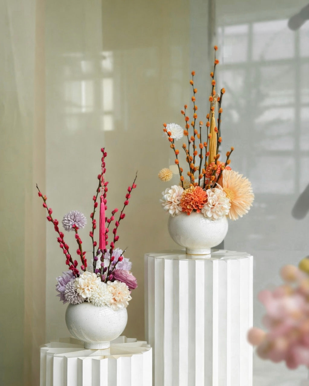 福气圆满 Yuan Pink Willow